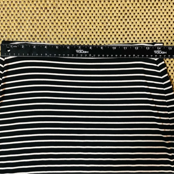 Striped Pencil Skirt Black White Old Navy Women’s Medium - Picture 4 of 6